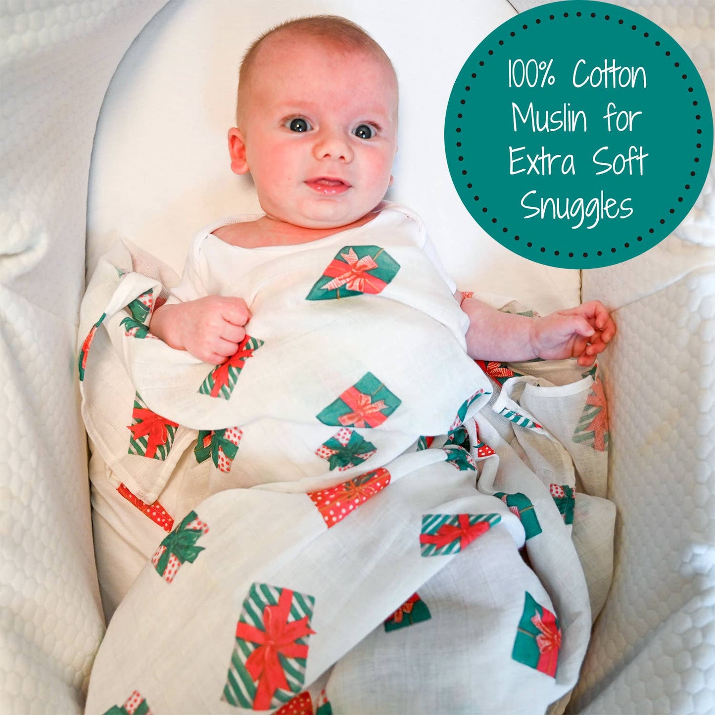 Everyday is a Gift Baby Muslin Swaddle Blanket