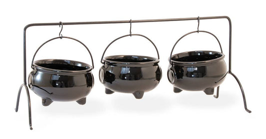 Halloween Cauldron Serving Set Set