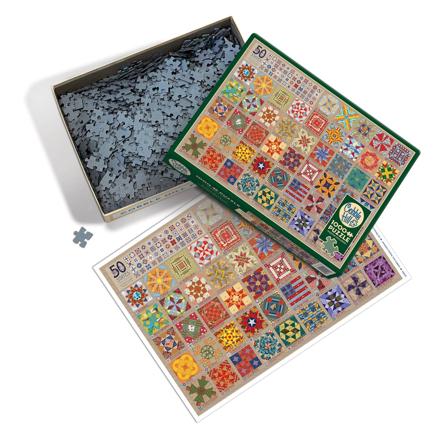 50 States Quilt Blocks 1000pc puzzle