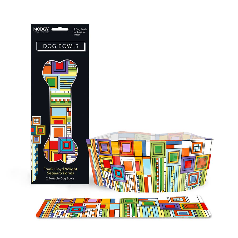 Frank Lloyd Wright Saguaro Forms Dog Bowls