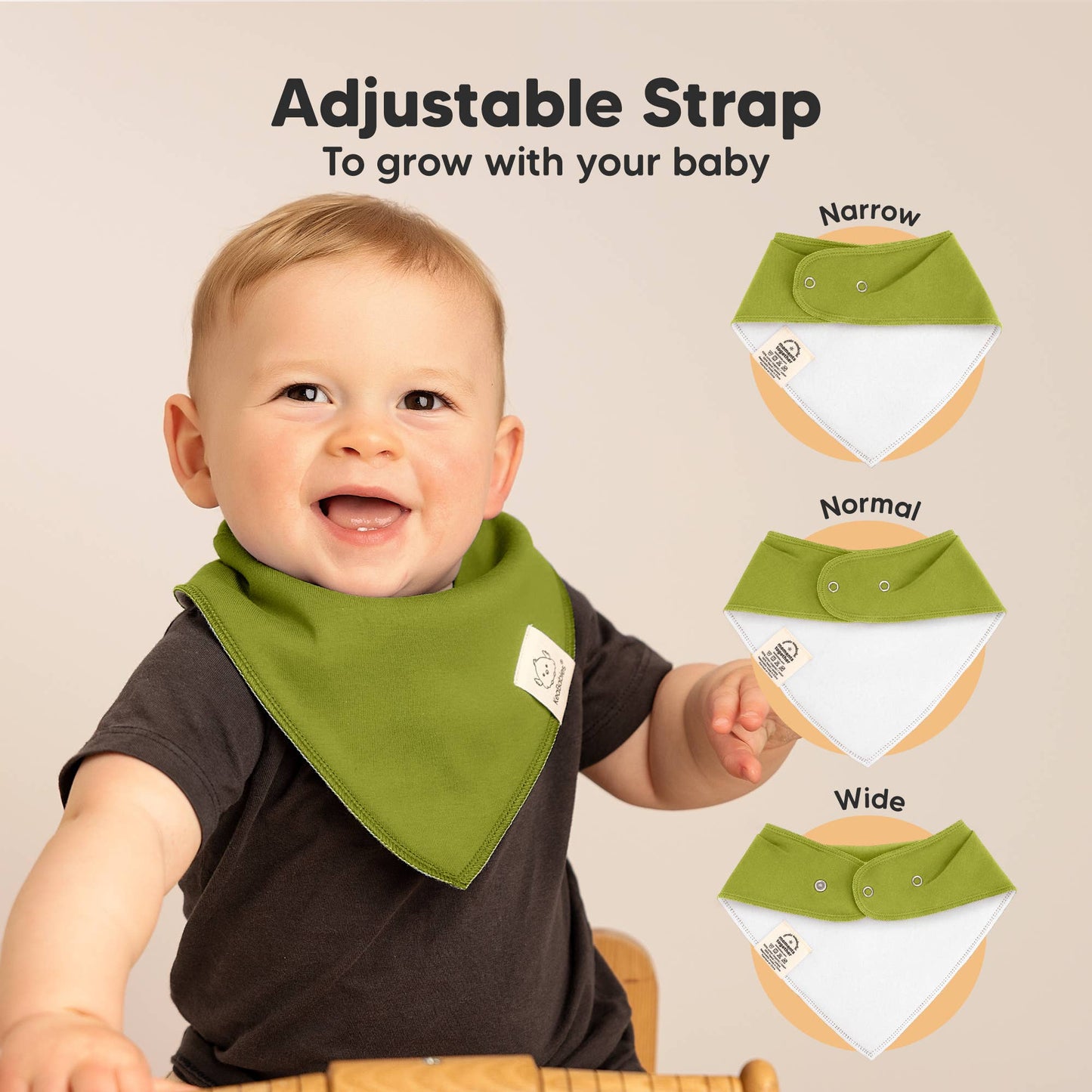 8-pack Baby Bandana Bibs for Boys and Girls