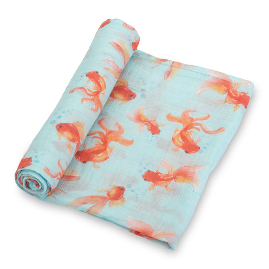 Baby Muslin Swaddle Blanket 47x47 Goldie