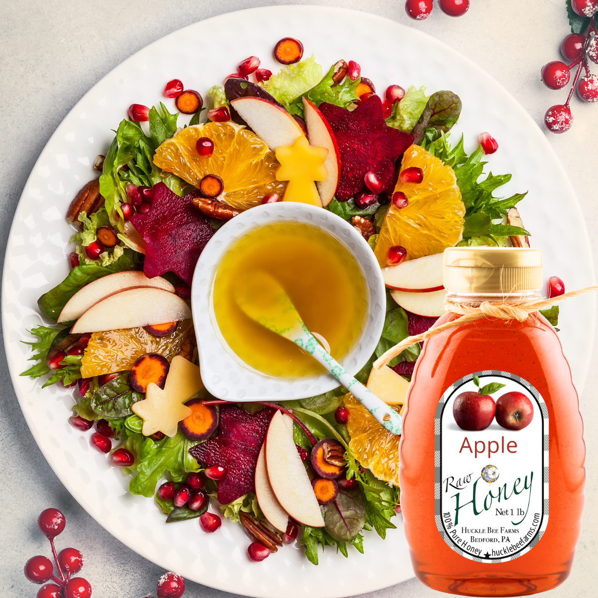 Apple Infused Raw Honey
