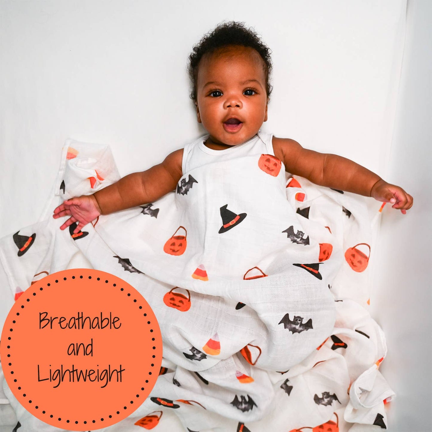 Boo-tiful Dreams Baby Muslin Swaddle Blanket