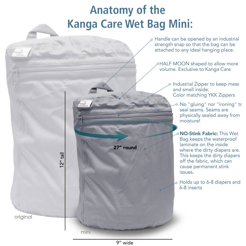 Portable Wet Bag with Heavy-Duty Zipper