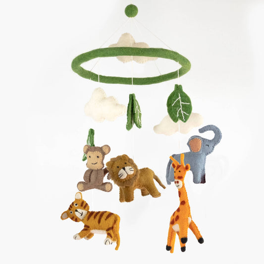 Baby Mobile -Jungle Animal - Nursery Decor