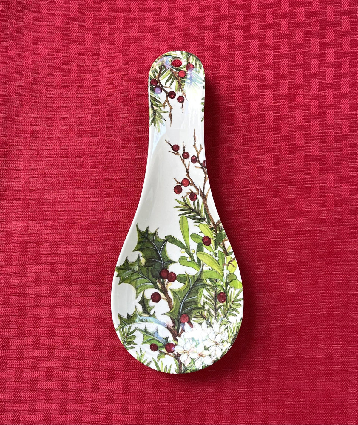 Holly & Berries Christmas Holiday Kitchen Spoon Rest