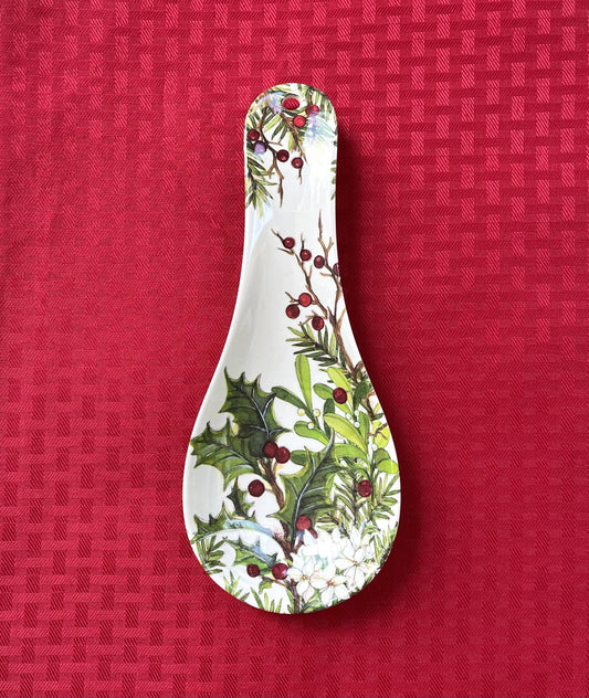 Holly & Berries Christmas Holiday Kitchen Spoon Rest