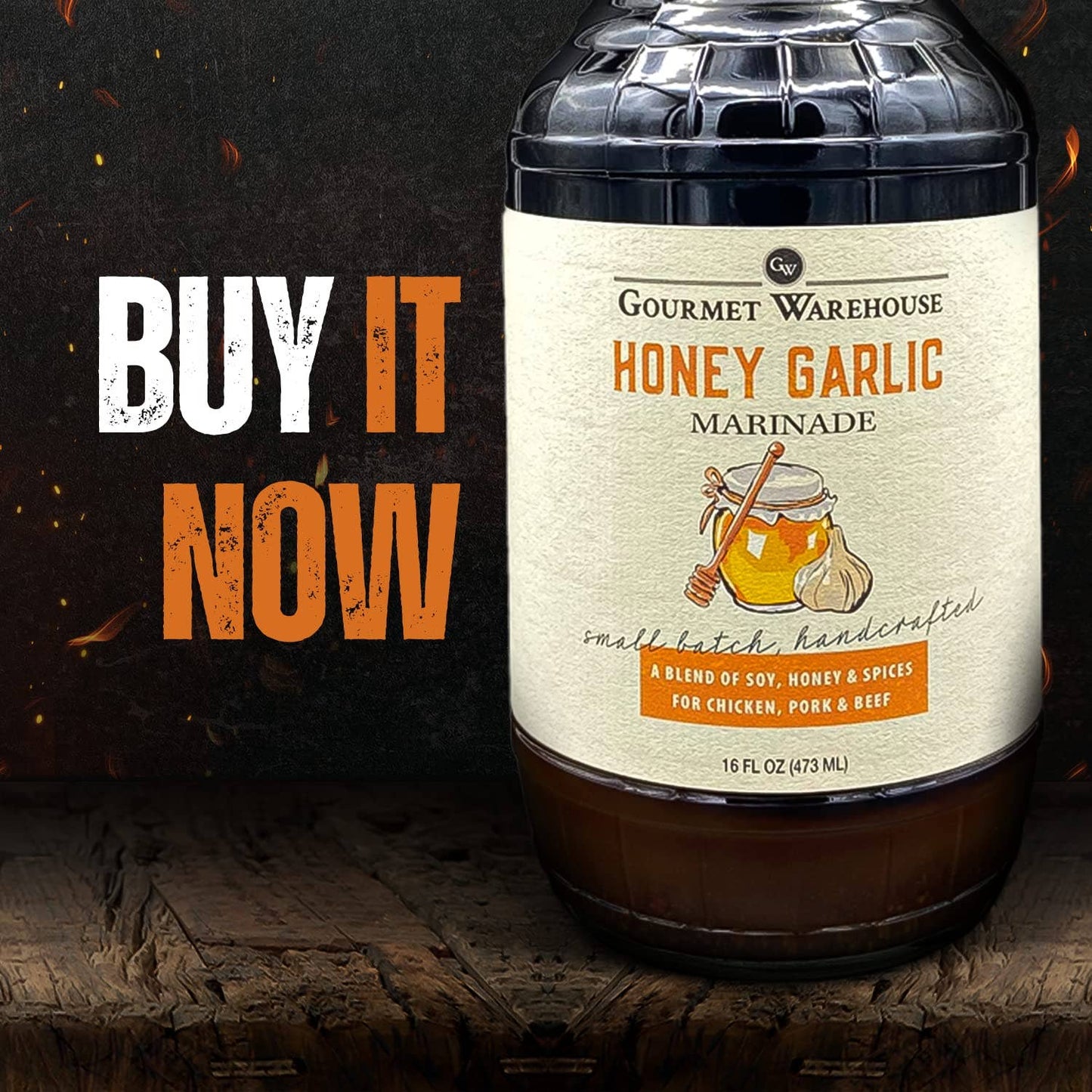 Gourmet Warehouse Honey Garlic Marinade