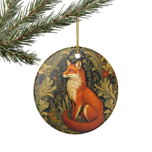 Fox William Morris Christmas Ornament, Woodland Museum Gift