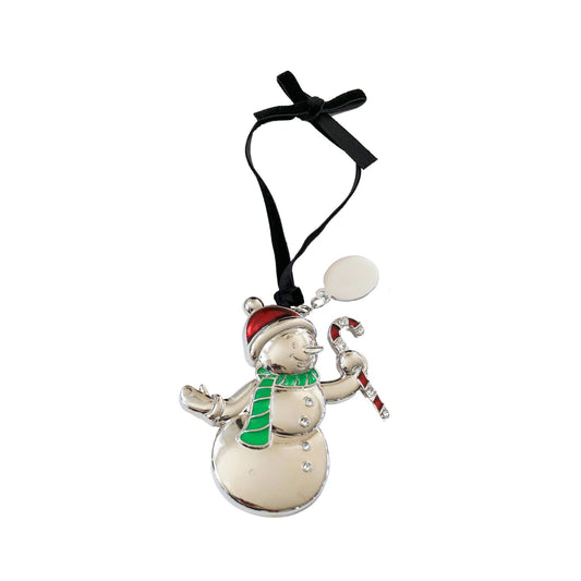 Snowman 3D Ornament w/Tag, NP 3.25" x 3"