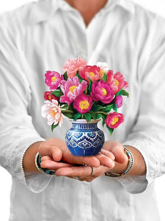 Mini Peony Paradise Pop-up Greeting Cards