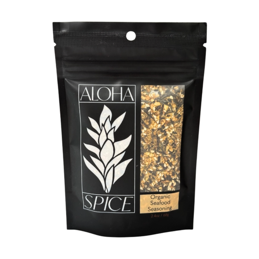 Organic Aloha Seafood Rub & Seasoning 2.4 oz Stand Up Pouch