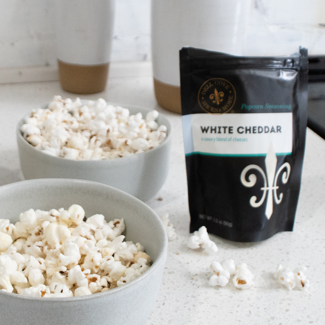 White Cheddar Popcorn Seasoning -  Savory Spice Blend