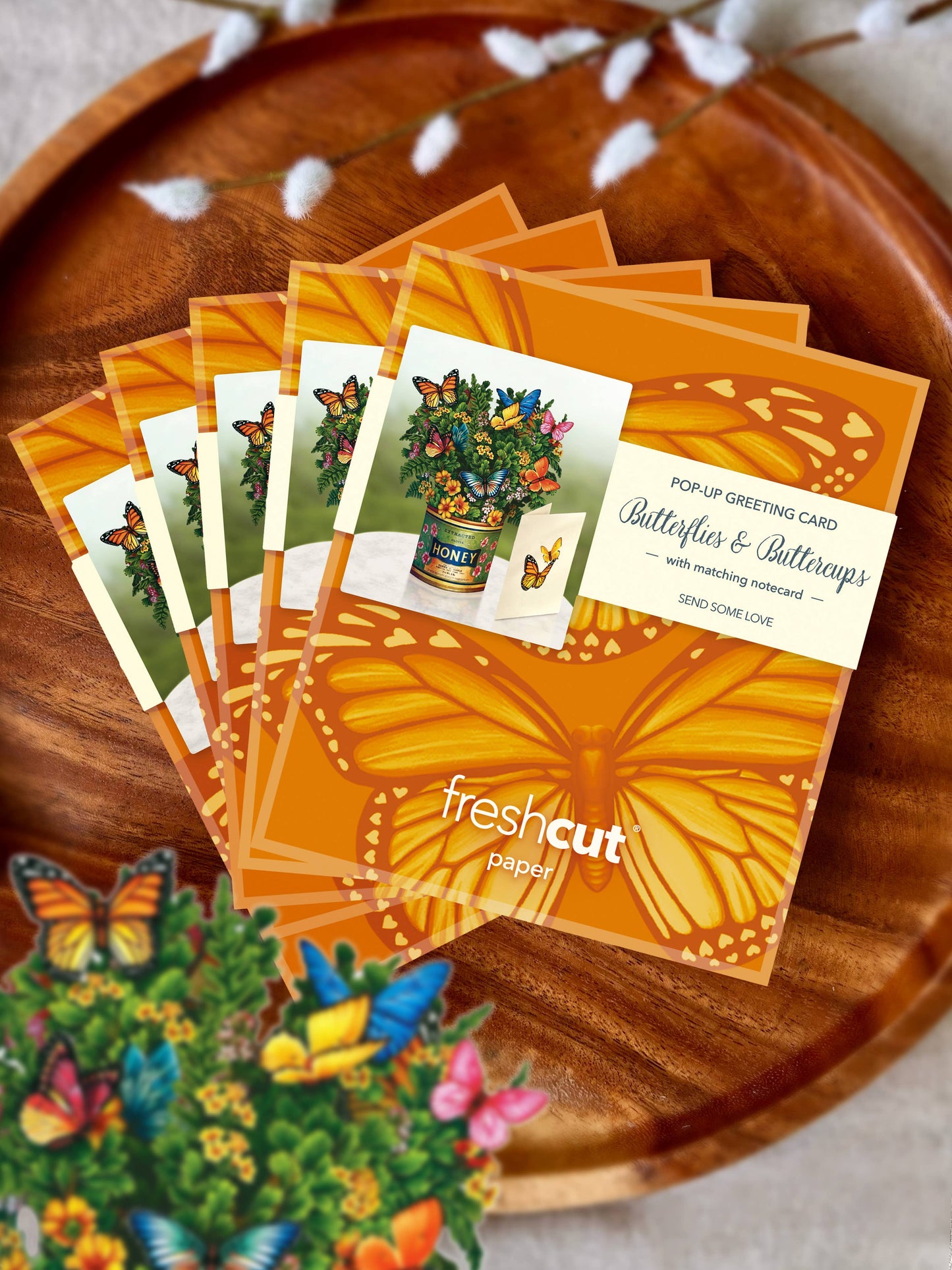 Mini Butterflies & Buttercups Pop-up Greeting Cards