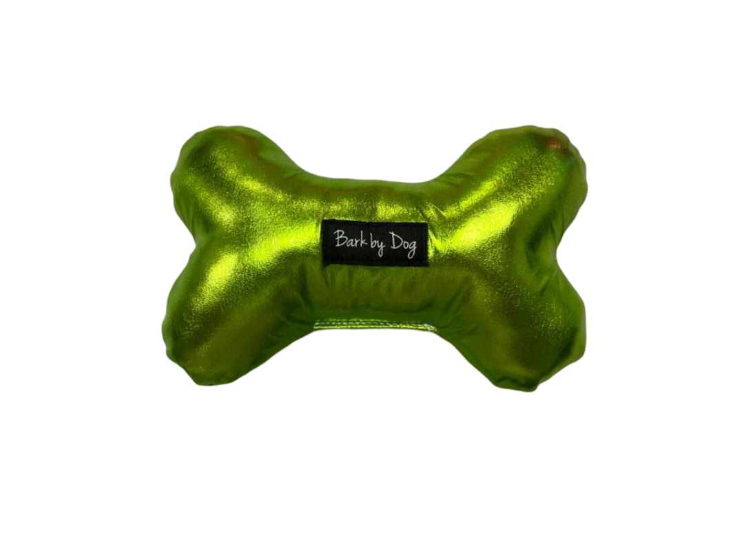 Gleam Green Bone Dog Toy