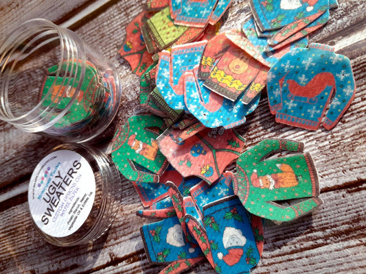 Mini Ugly Sweaters Wafer Paper Edible Cake Decorations