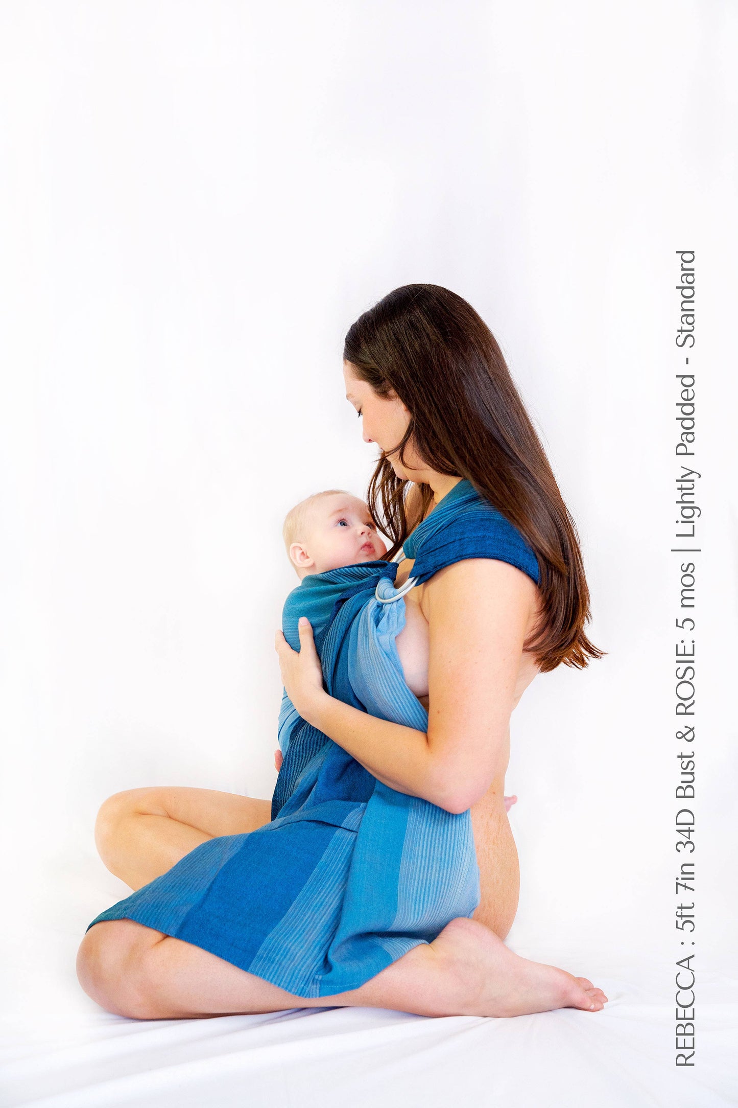Teal Ombré Lightly Padded Ring Sling