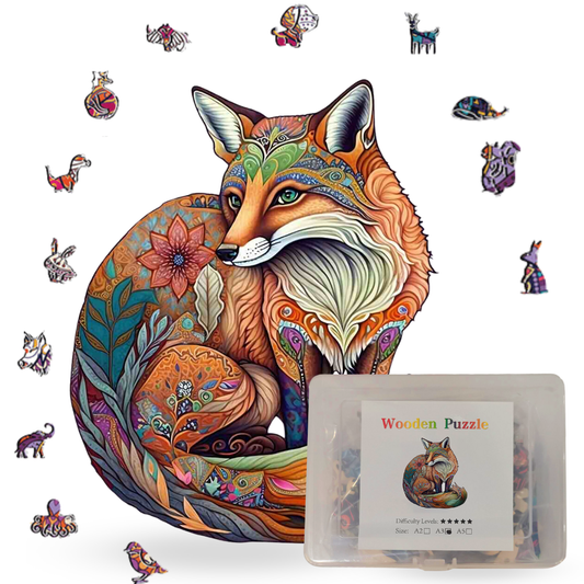 Sly Fox Wooden Jigsaw Puzzle - Thrilling