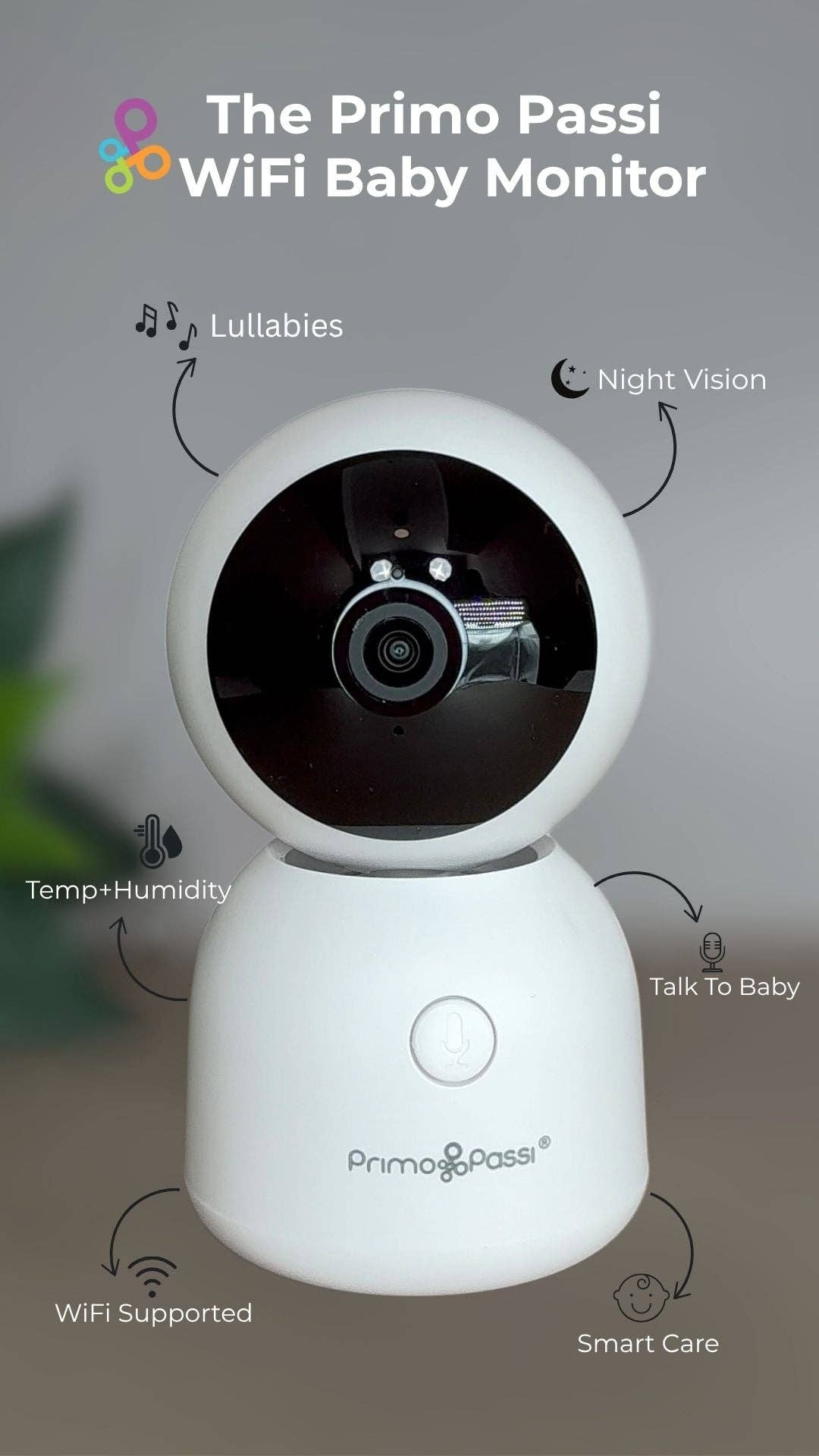 Primo Passi - Smart Wi-Fi Baby Monitor with 5” HD Screen
