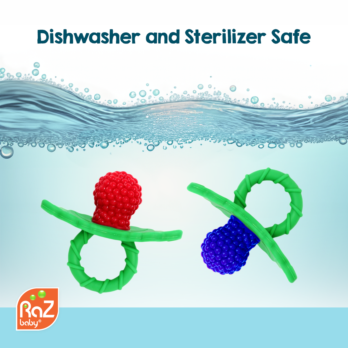 RaZberry Silicone Teether 2PK - Black & White