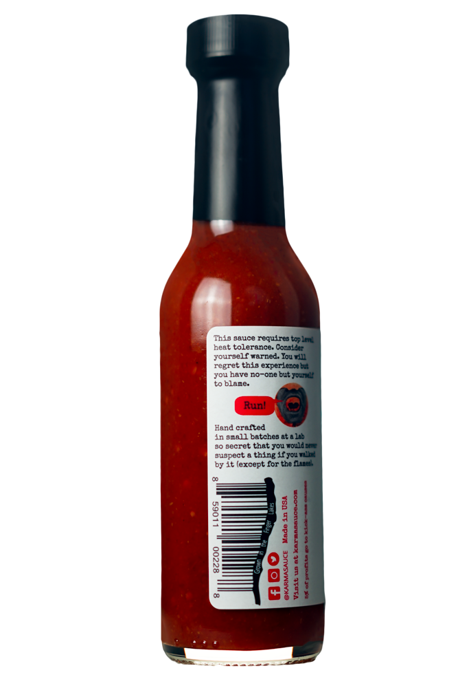 Burn After eating hot sauce