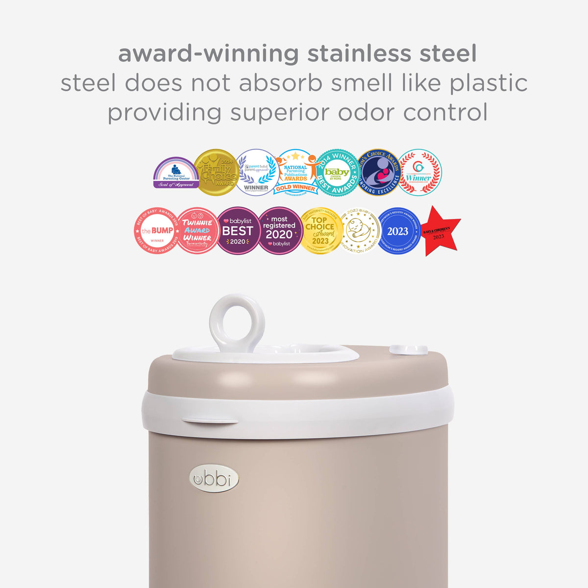 Taupe Diaper Pail