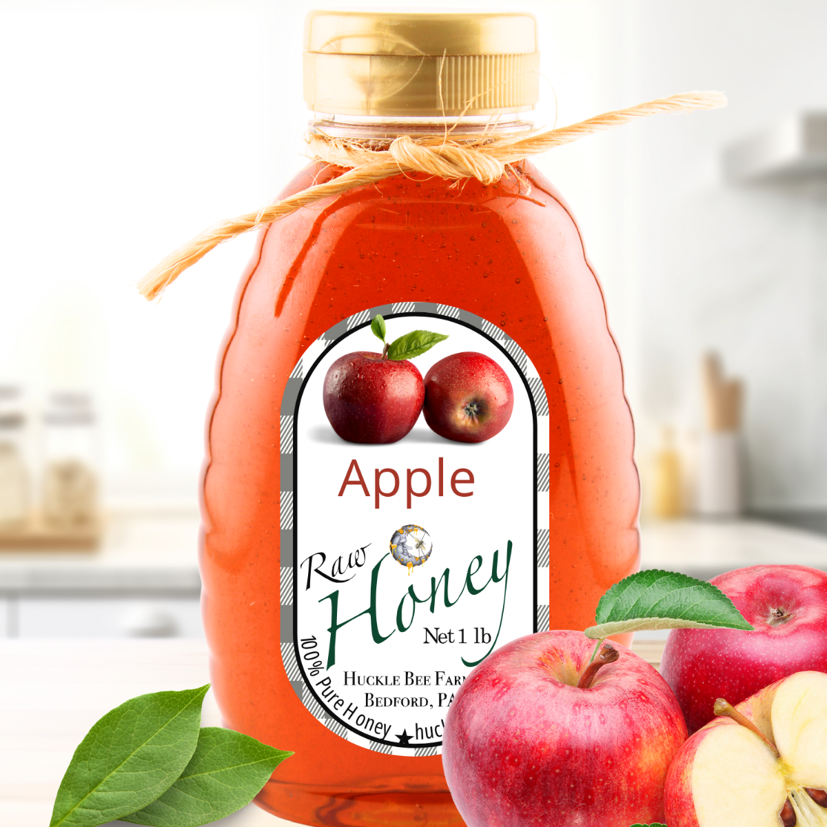 Apple Infused Raw Honey