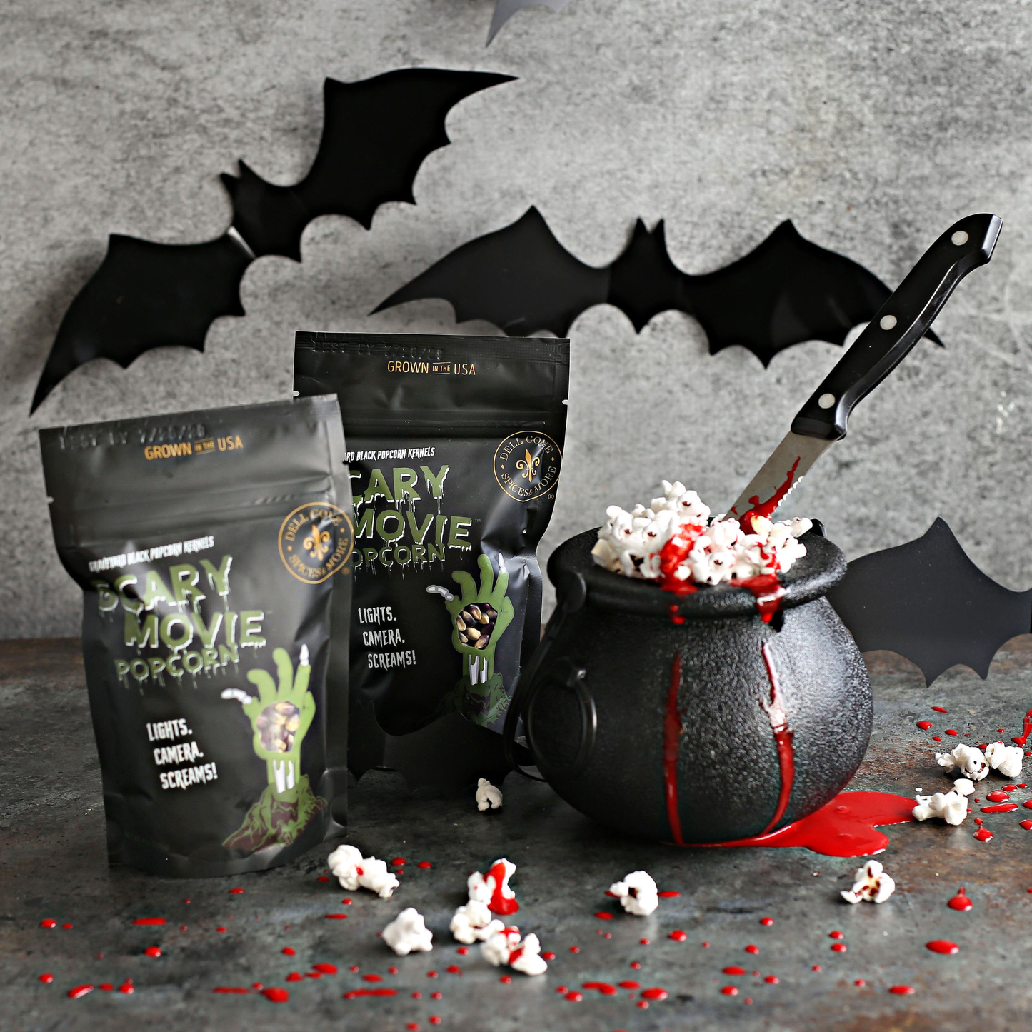 Scary Movie Popcorn - Graveyard Black Halloween Popcorn