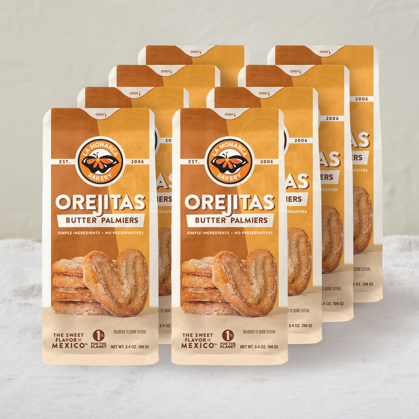 Orejitas  Cookies (Mini Palmiers) 3.4 oz