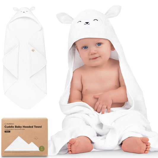 Lamb Cuddle Baby Hooded Towel