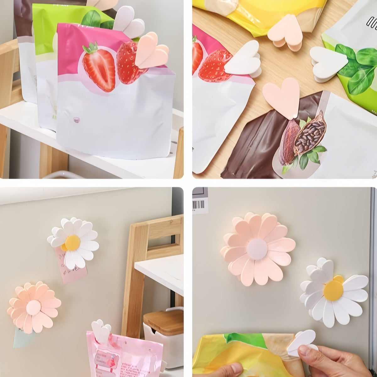 Daisy Magnetic Multi-Clip Bag Sealer (6 Clips)