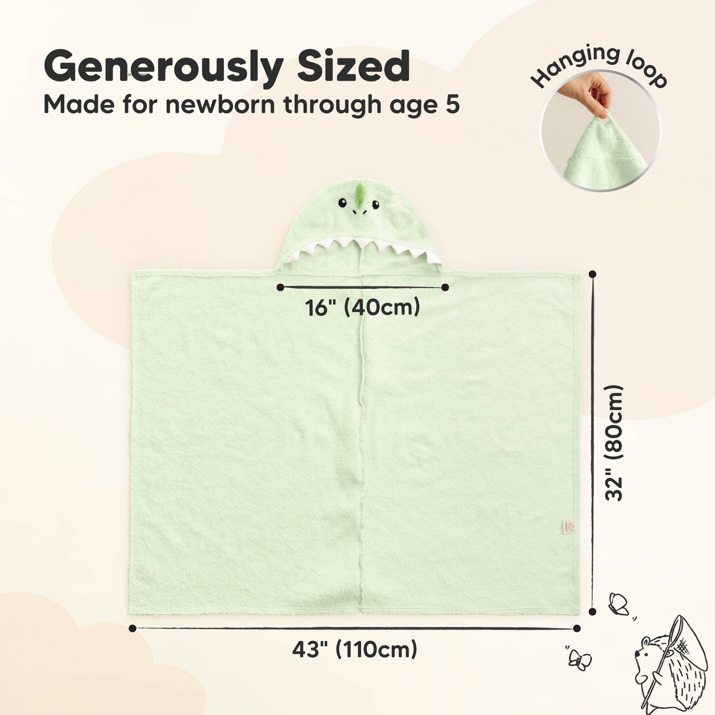 Dragon Hooded Baby Bath Towels