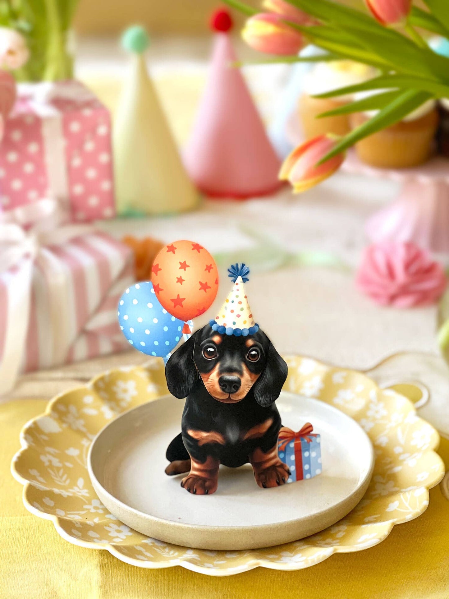 Mini Birthday Puppy Pop-up Greeting Cards