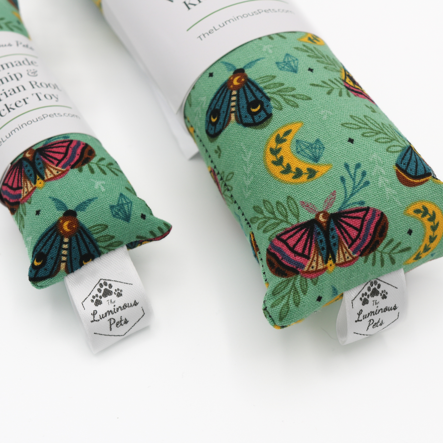 Moths & Moon | Catnip with Valerian Root Cat Toys |Cat Kicker