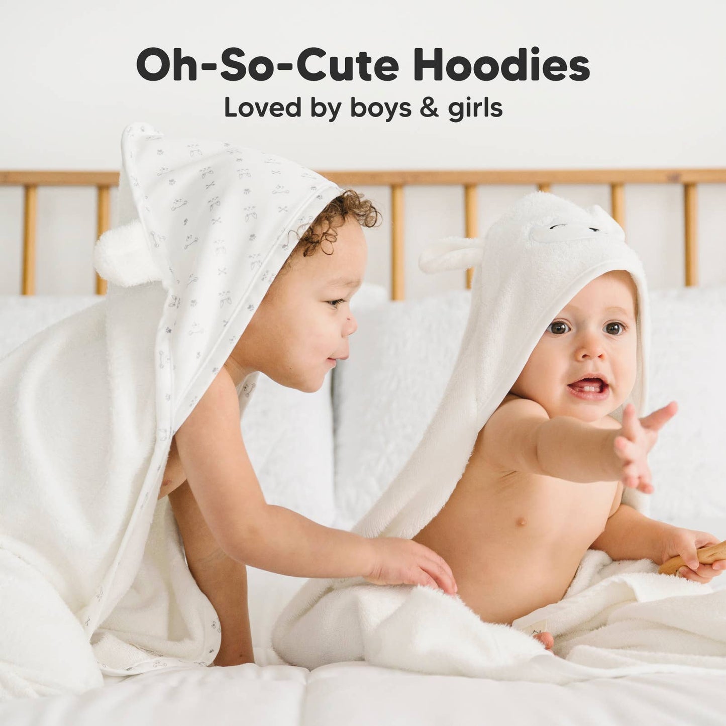 Lamb Cuddle Baby Hooded Towel