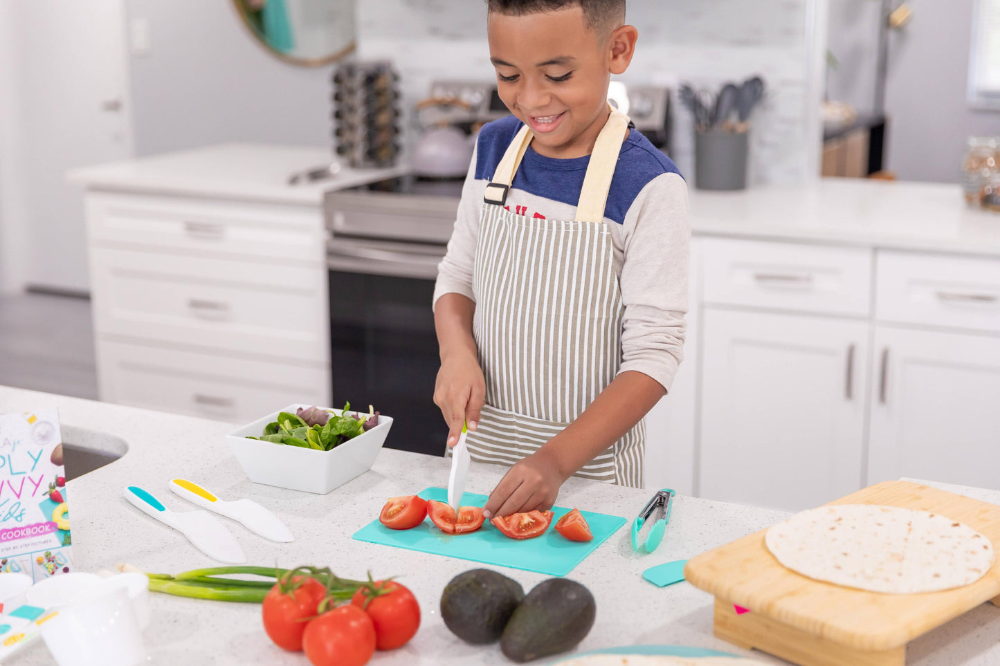 Kids' Knives and Foldable Cutting Board Set