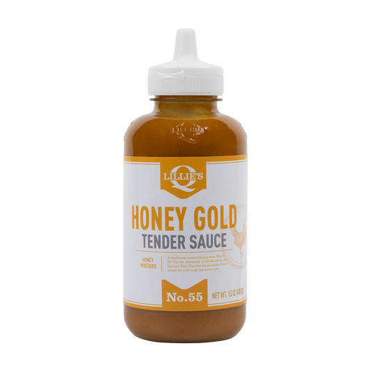 Lillie's Q Honey Gold Tender Sauce ( Nt Wt. 15.2 oz) Squeeze Bottle
