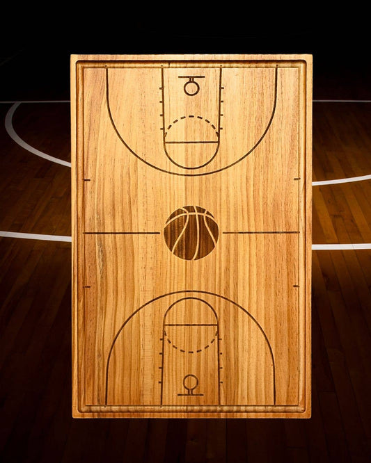 Basketball Court Wood Board - 18" x 12"