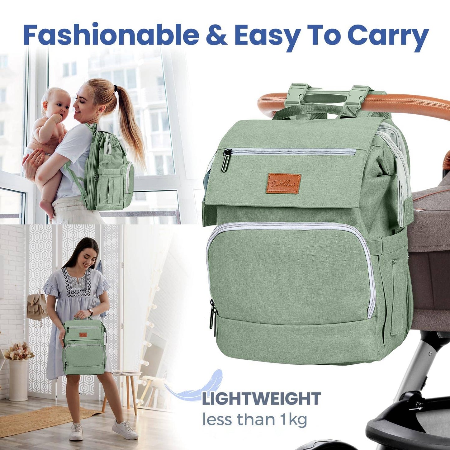 Pillani Baby Diaper Bag Backpack, Newborn Essentials