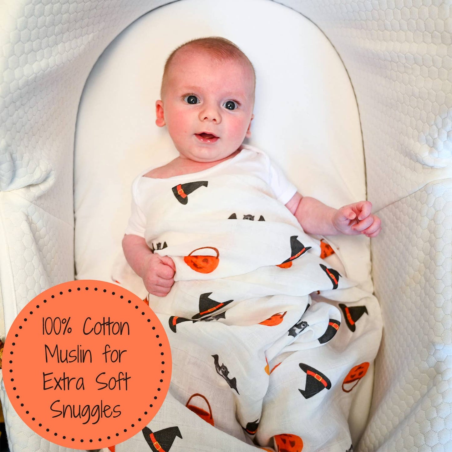 Boo-tiful Dreams Baby Muslin Swaddle Blanket