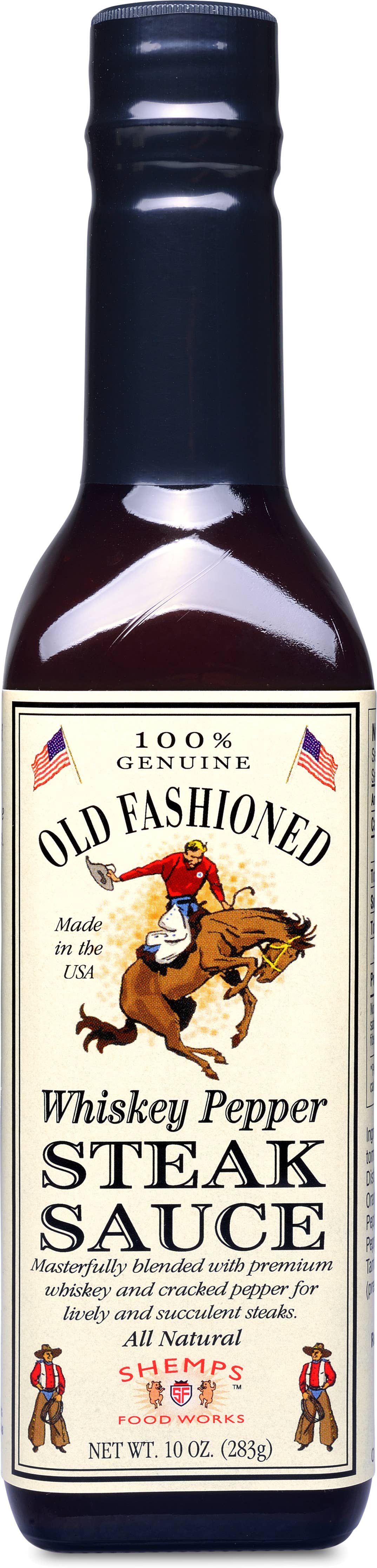 Shemps Old Fashioned Whiskey Pepper Steak Sauce - 9.5 oz