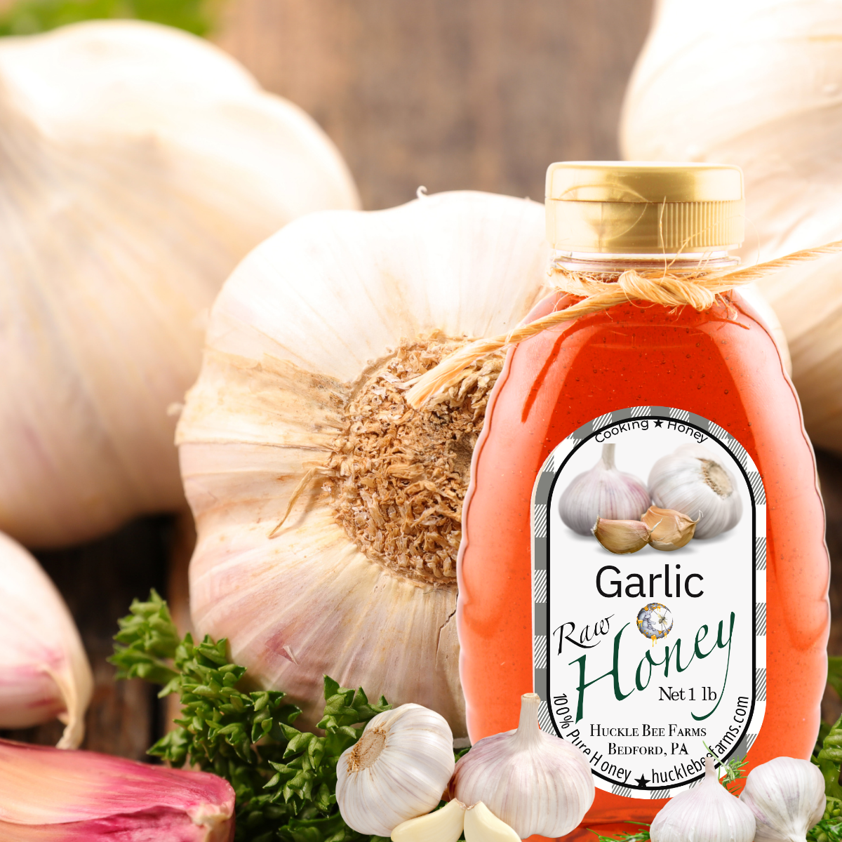 Garlic Infused Raw Honey
