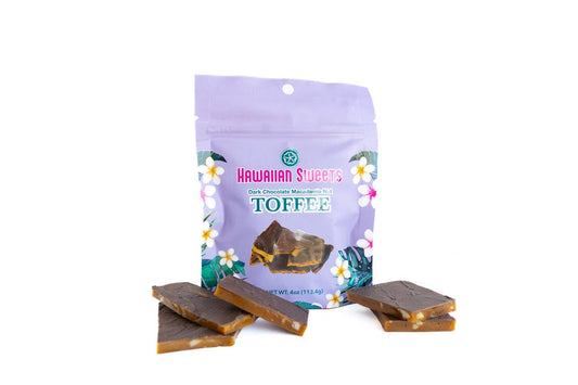 Dark Chocolate Macadamia Nut Toffee