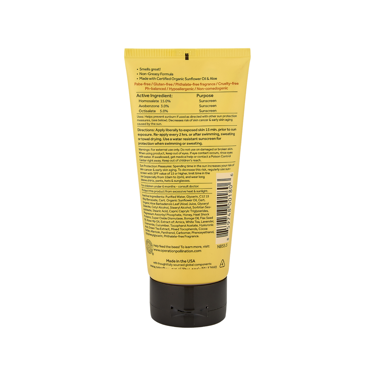 5.5 oz. Moisturizing Sunscreen with SPF 30