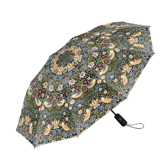 William Morris "Strawberry Thief" Folding Travel Umbrella