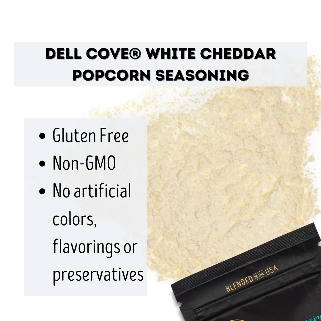 White Cheddar Popcorn Seasoning -  Savory Spice Blend