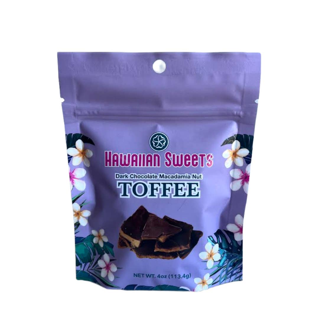 Dark Chocolate Macadamia Nut Toffee