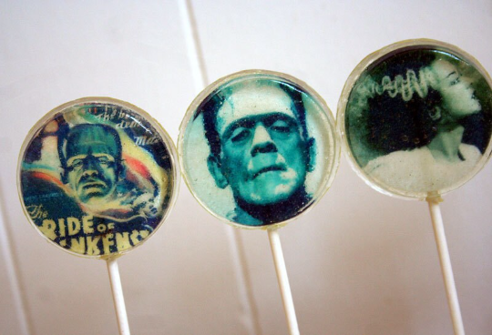 Frankenstein Halloween Lollipops w/Various Images