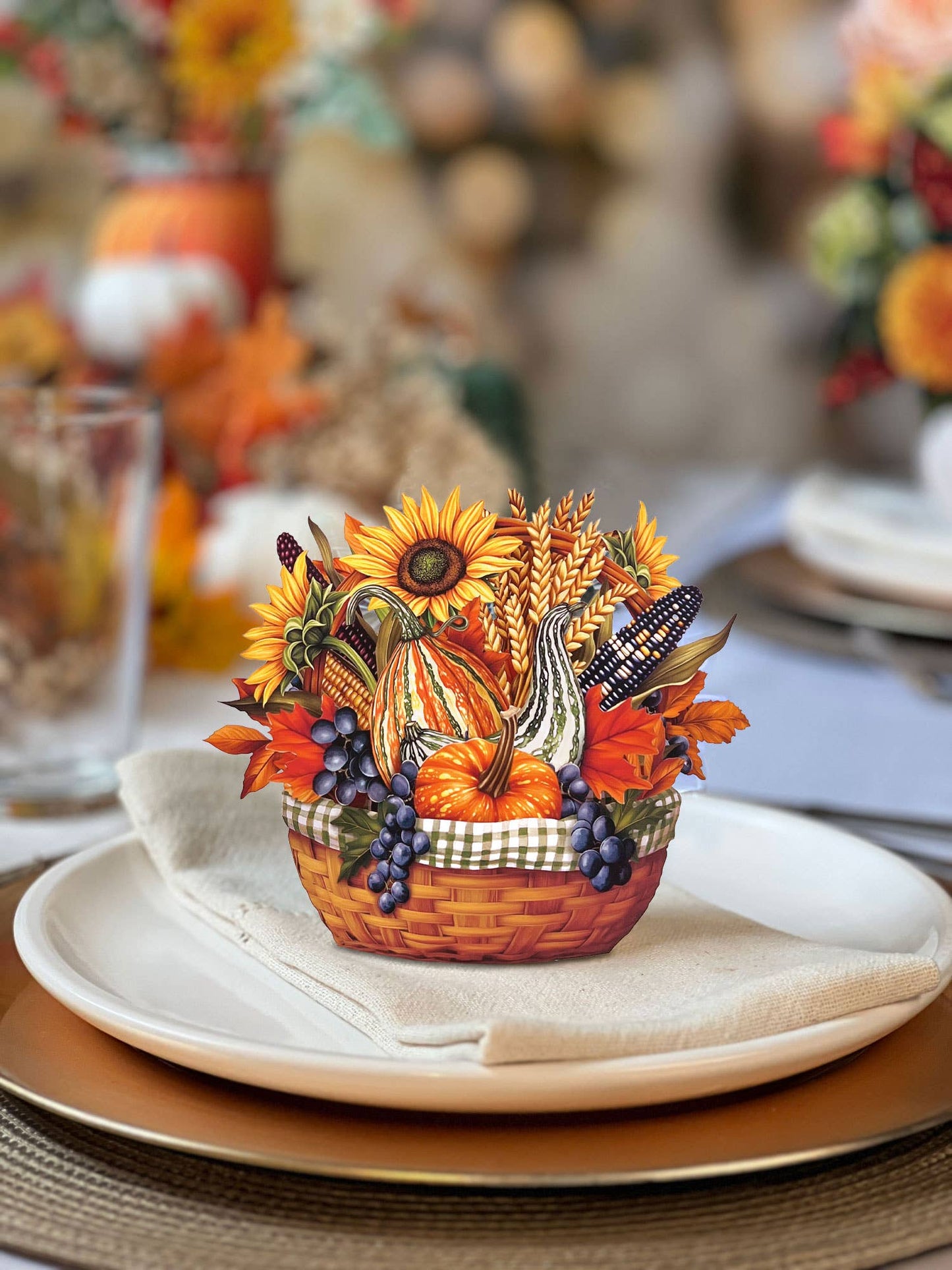 Mini Golden Harvest Pop-up Greeting Cards